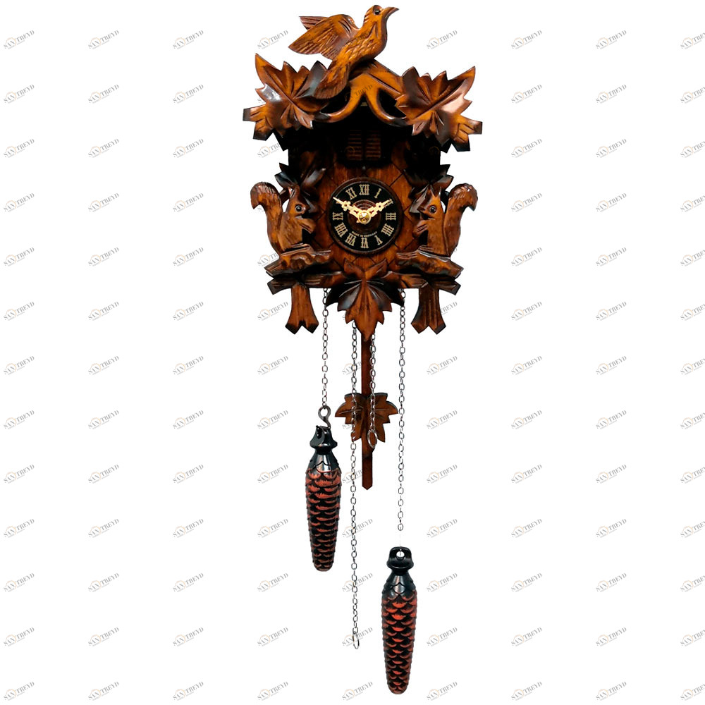 Часы настенные с кукушкой орех Sars 8M SARS ДИЗАЙНЕРСКИЕ 00-3967479 Коричневый 