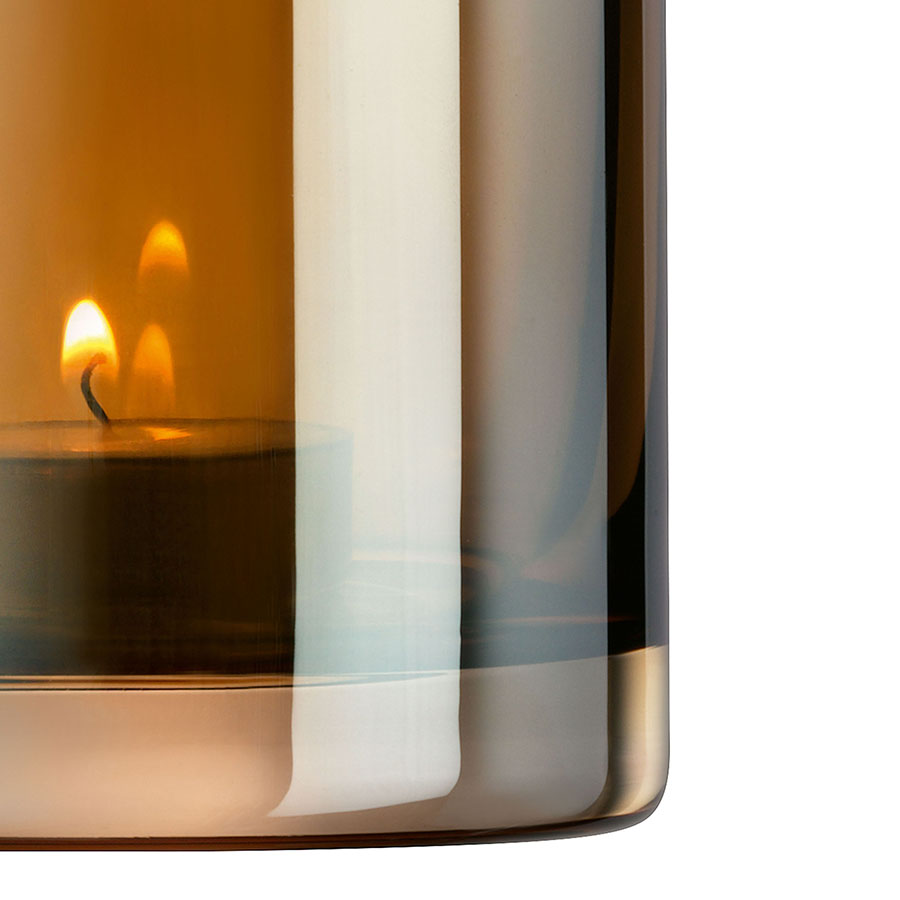 G1662-08-141 Подсвечник signature, epoque, 8,5 см, янтарь LSA International  - Вид №6