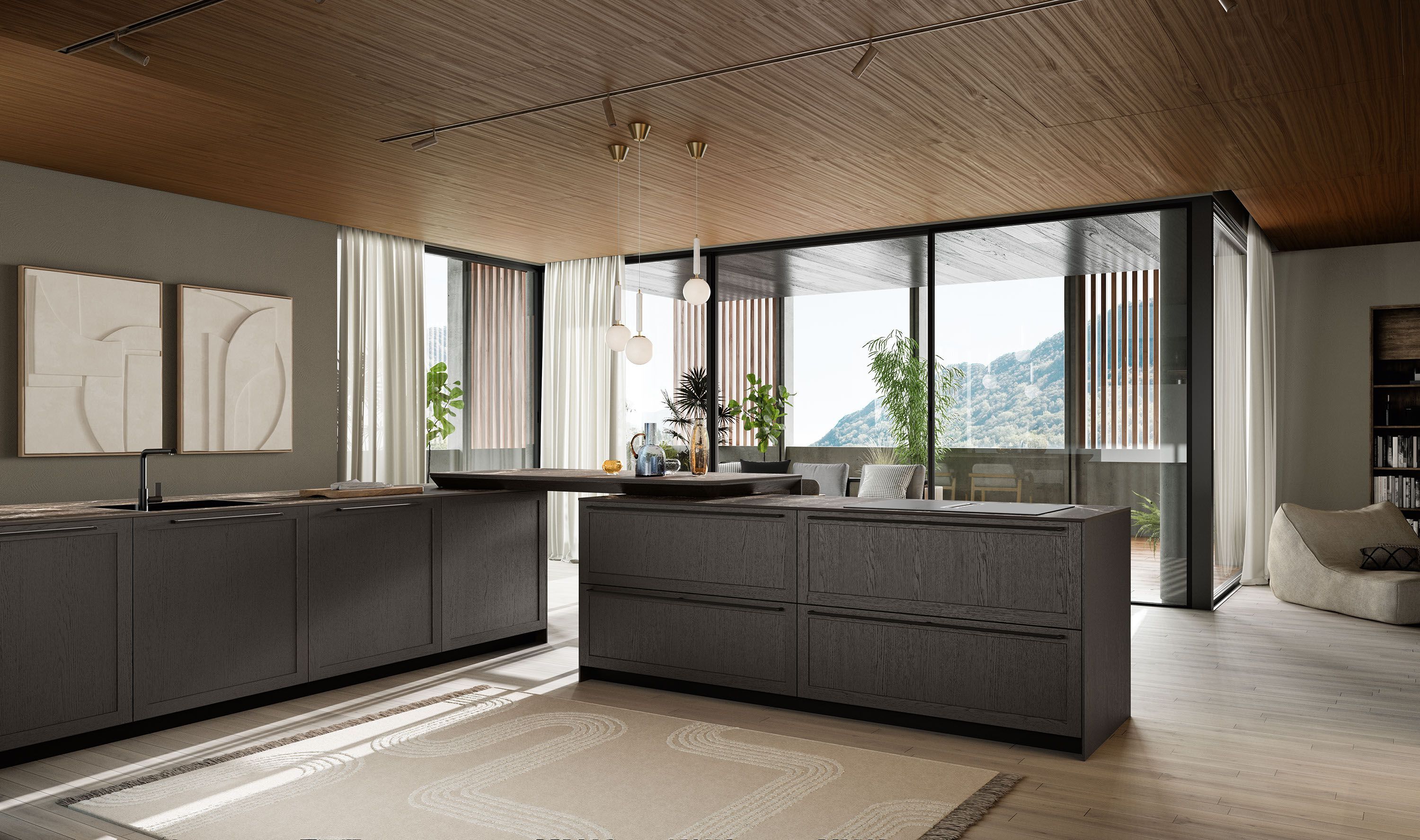 Кухня с островом Copatlife Life Projects ARCH-00051594 - Вид №3