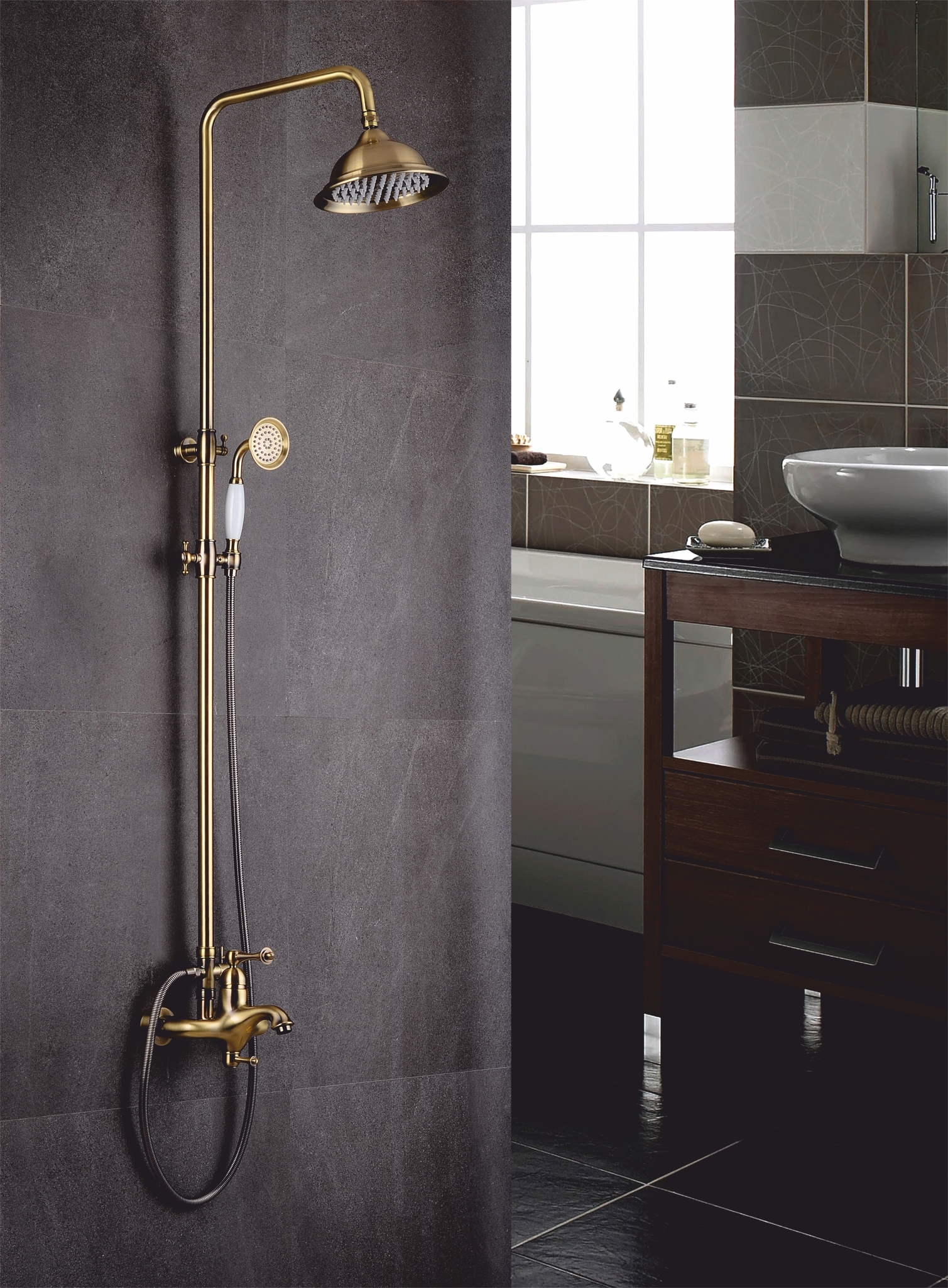 GZ 77061Е Душевая система Ganzer Золото Ganzer Германия 13925 - Вид №2