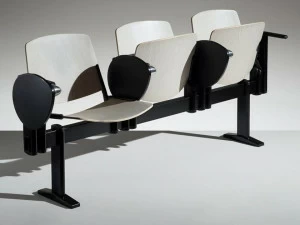 LAMM Сиденье на деревянной балке с подлокотниками с клапаном New modulamm