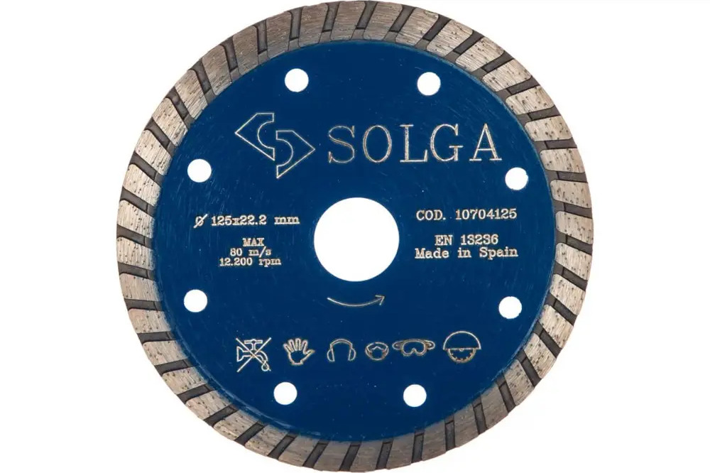 91406581 Диск алмазный по железобетону Solga Diamant 10704125 турбо 125x22.2x2 мм STLM-0839961