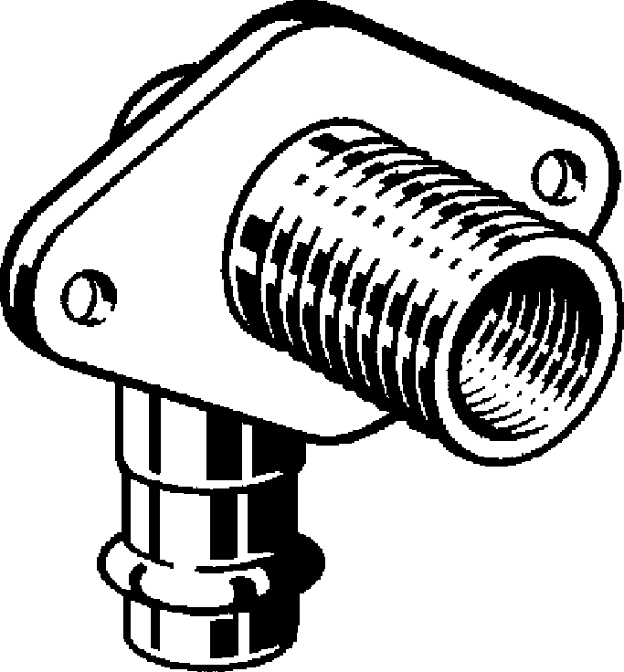 279 295 Модель 2232.1 Трубопроводные системы  Sanpress  Водорозетки для прохода через стену Santreyd  - Вид №1