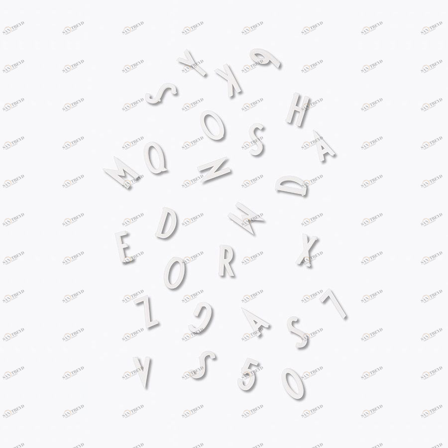 Запасной набор букв белый Design Letters 20203101WHITE