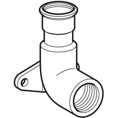 33405 Водорозетка Geberit Mapress из нержавеющей стали 90° Geberit  - Вид №1