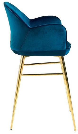 Angel Cerdá Бархатный барный стул с подлокотниками New chair 4084 a175 Angel Cerda - Вид №1