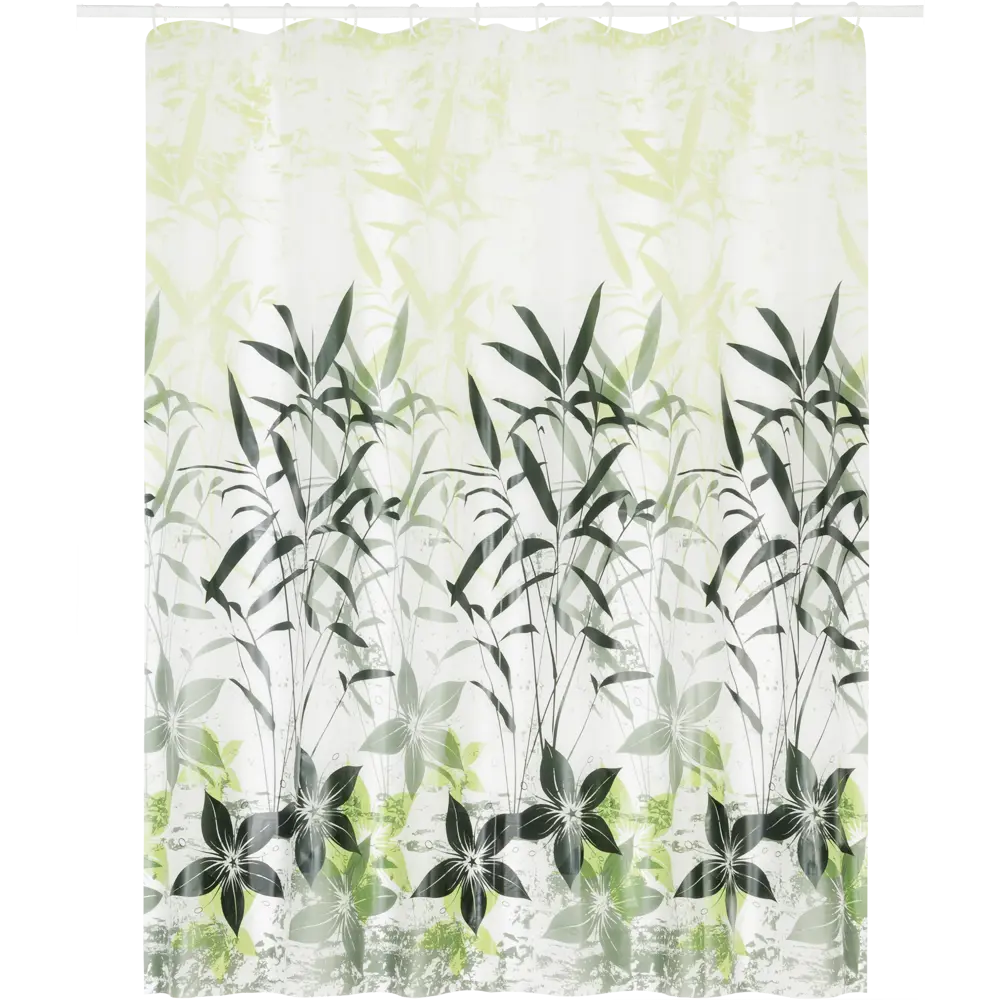 Штора для ванны Swensa Grass с кольцами 180x180 см PEVA, цвет мультиколор SWC-50 STLM-2037142 - Вид №1