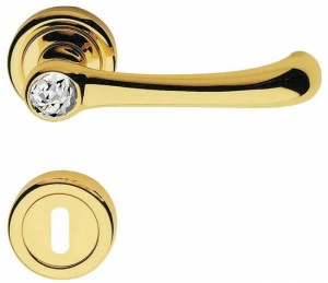 LINEA CALI' Ручка из хромированной латуни с кристаллами swarovski® на розе с замком Idea