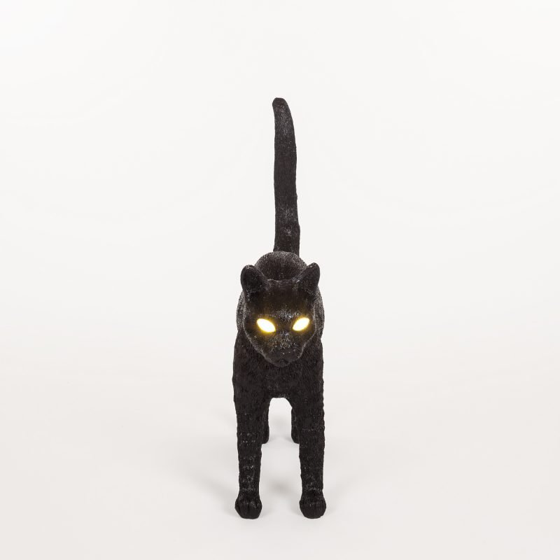 Настольная лампа черная 52х46 см Jobby Black 15041 SELETTI ЖИВОТНЫЕ, КОШКА 00-3882460 Черный  - Вид №3