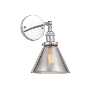 90454934 Настенный светильник LUMINA DECO LDW 6801-1 CHR+GY цвет черный STLM-0918696