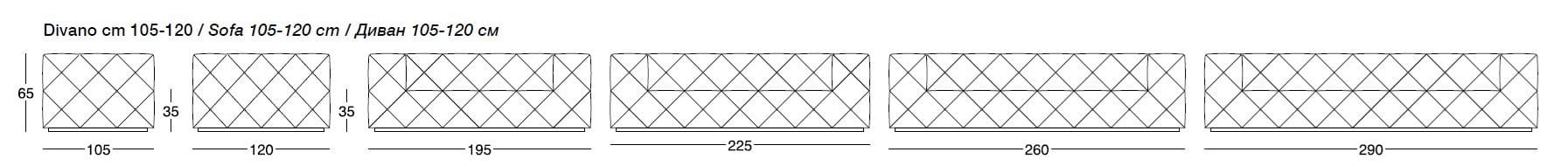 Тканевый диван Longhi Loveluxe ARCH-00074955 - Вид №4