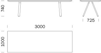 Pedrali Круглый деревянный стол Arki-table Arkw5 - Вид №3