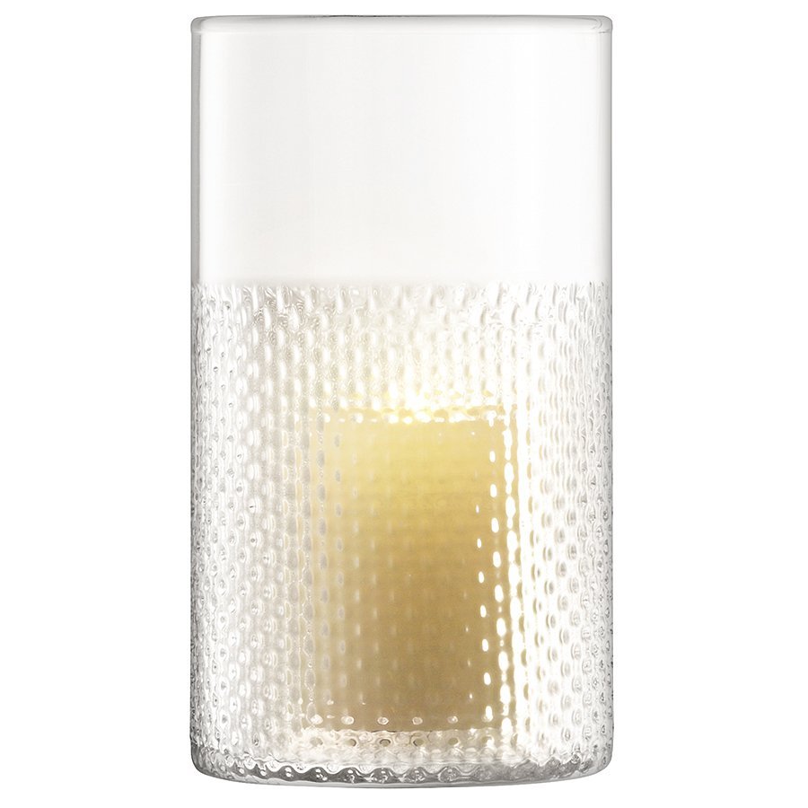 Ваза стеклянная прозрачная 25 см Wicker LSA INTERNATIONAL - 00-3894923 Прозрачный  - Вид №4