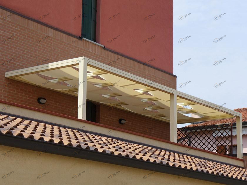 Giulio Barbieri Пристроенная пергола из алюминия и пвх sun-id-1426882