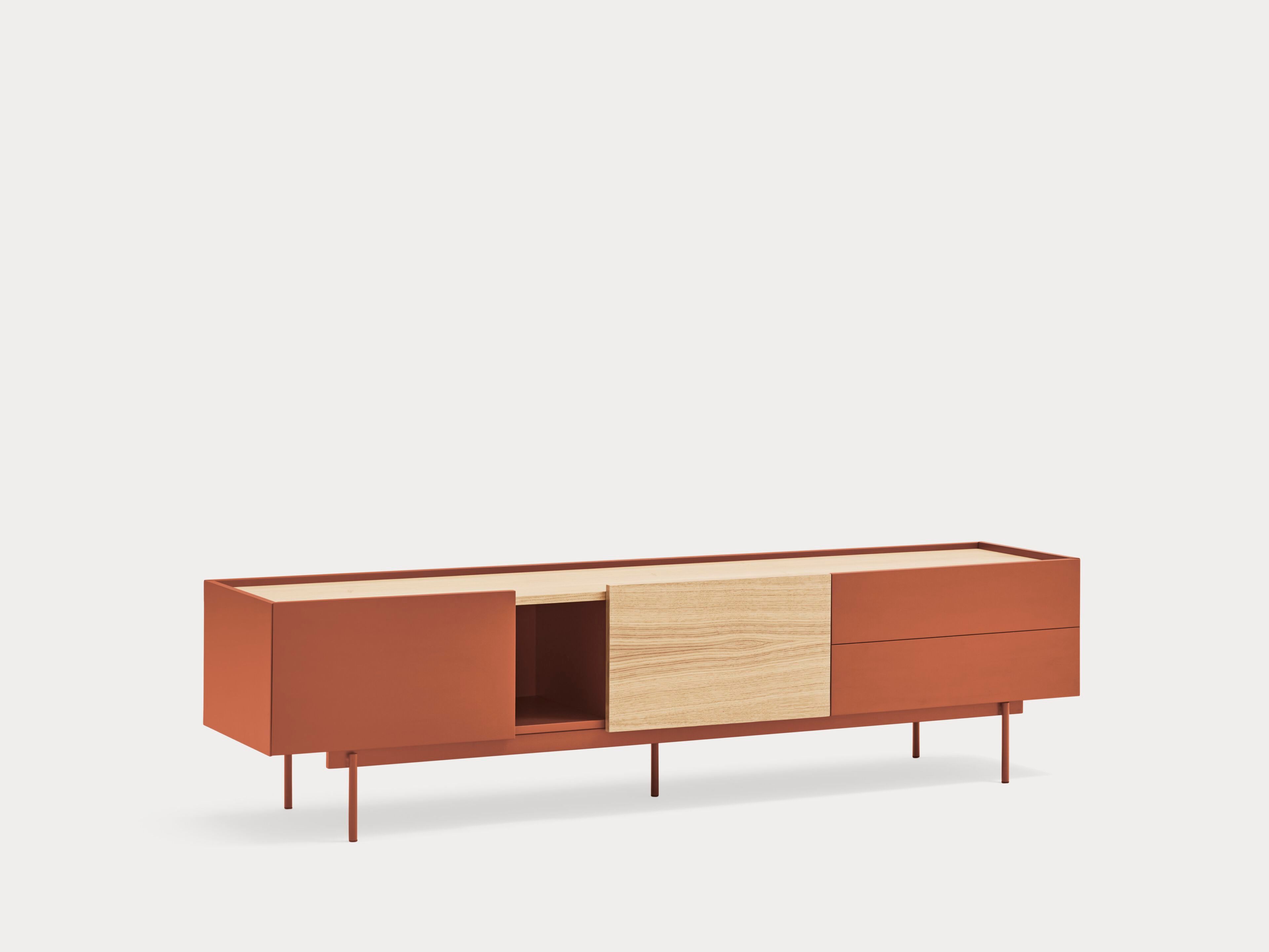 Шкаф для телевизора из МДФ с распашными дверцами TEULAT восемь ARCH-00073815 - Вид №8