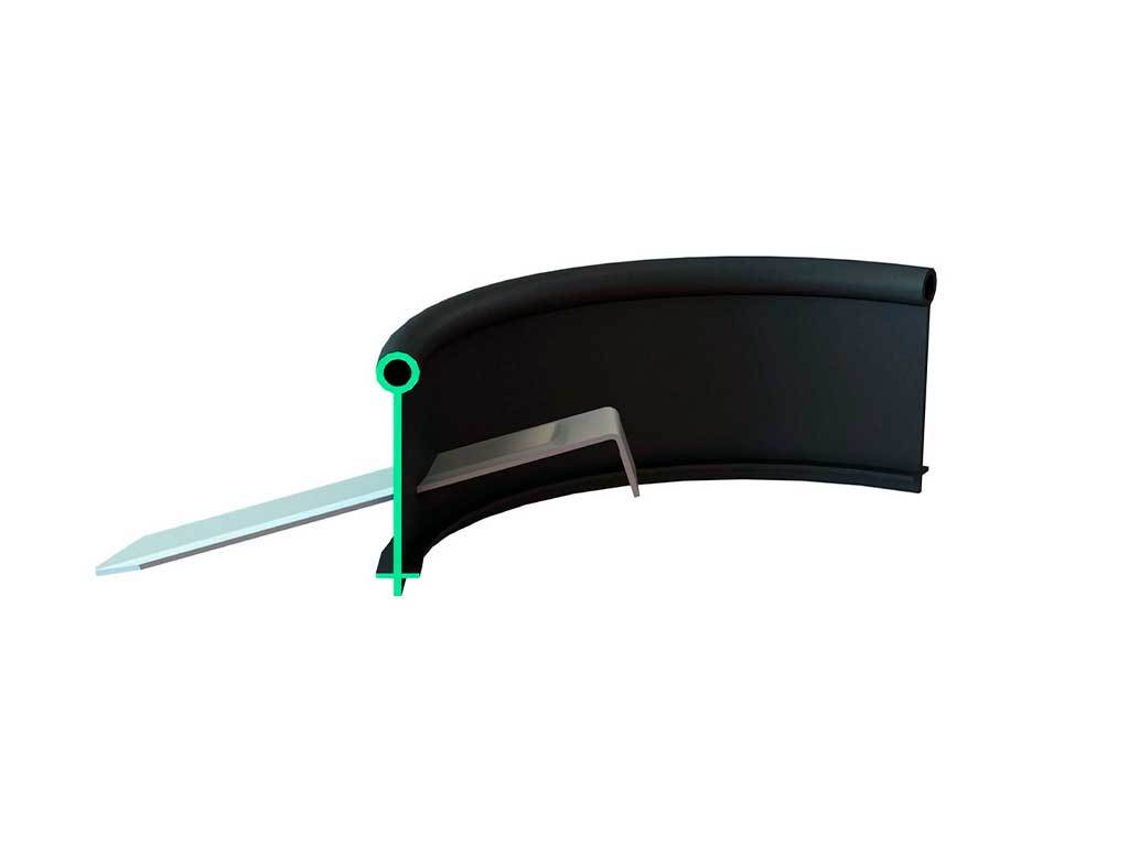 Садовый бордюр "Канта", чёрный ГеоПластБорд GPBST-46 - Вид №7