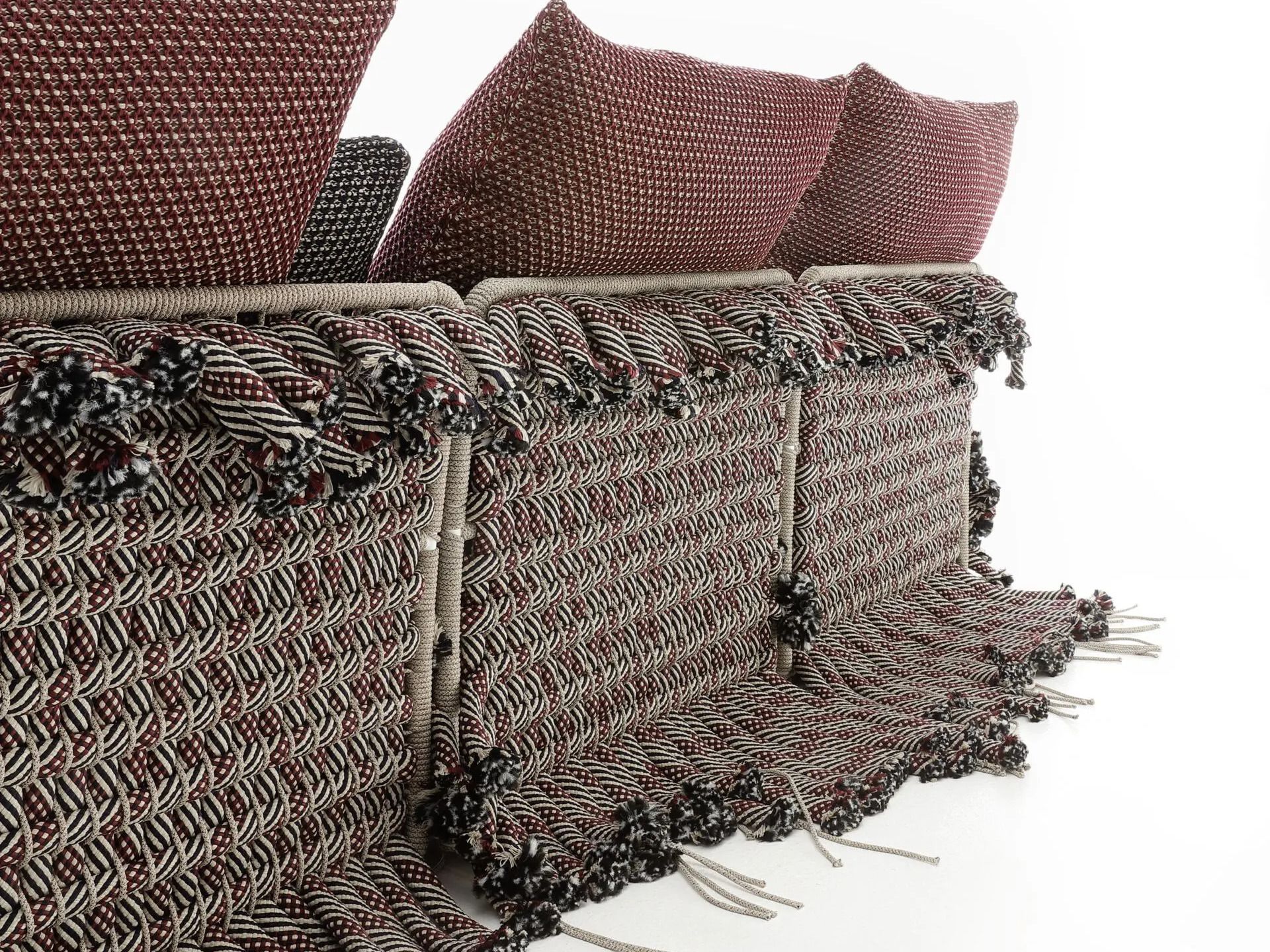 3-местный алюминиевый открытый диван с плетением Nodo Italia Antonio Marras + Nodo Italia ARCH-00151240 - Вид №3