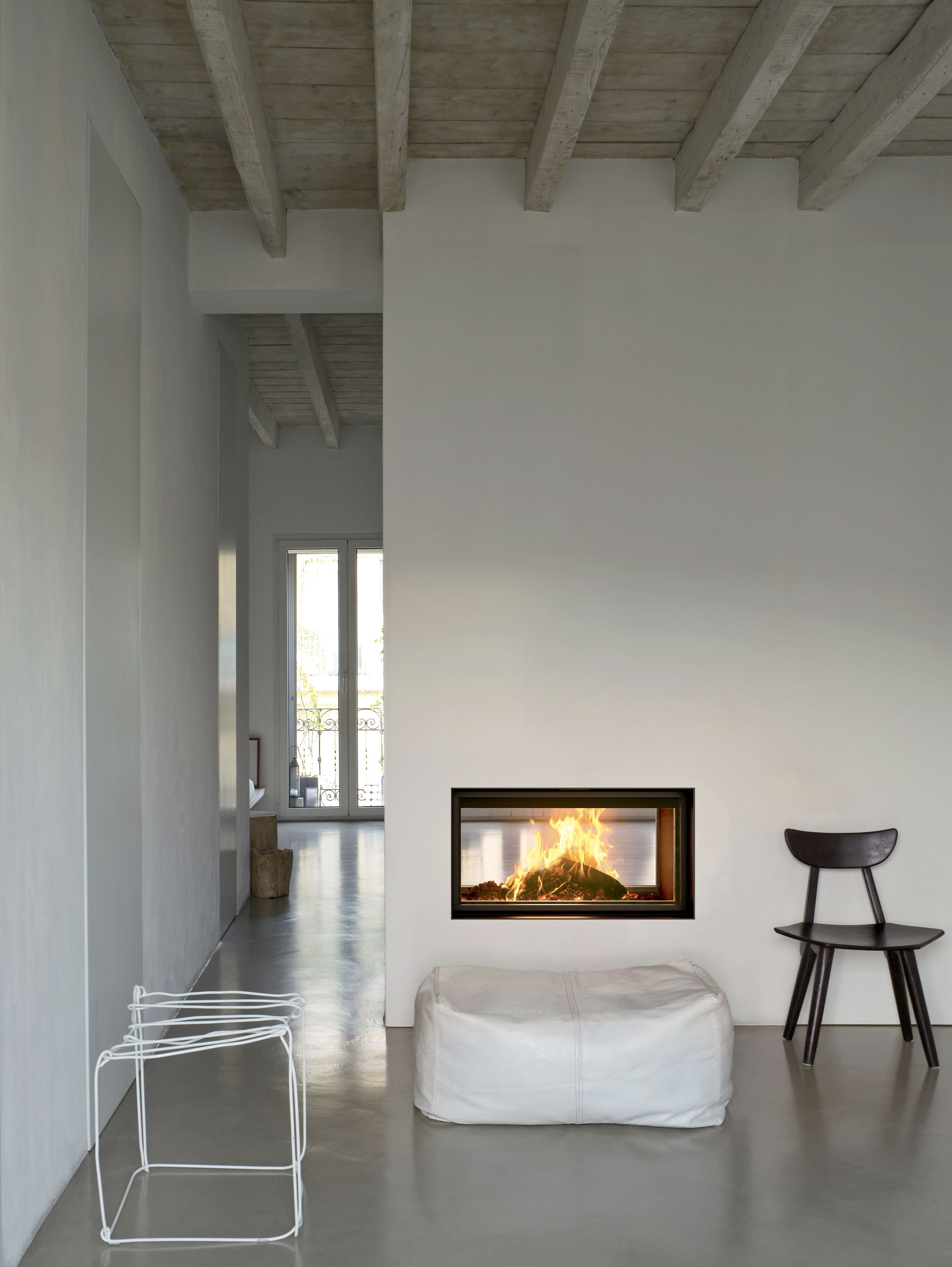 Встроенный дровяной камин с двойным фасадом MCZ PLASMA 95B WOOD ARCH-00112134 - Вид №1