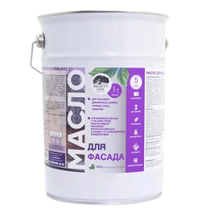 Масло для фасада Mighty Oak полуглянцевое бесцветное 5 л 89364658