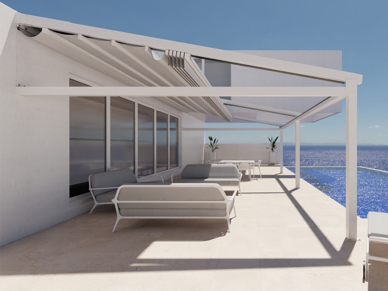 Пергола с раздвижной крышкой Gaviota CLIMA RAIN ARCH-00151243 - Вид №1