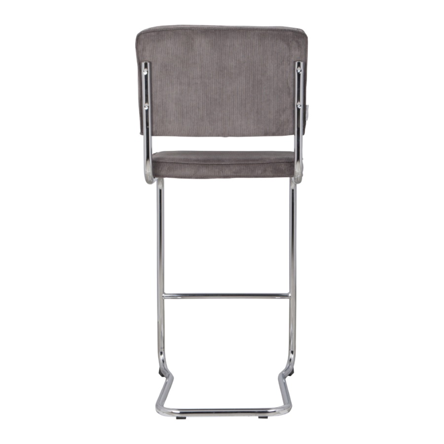 Стул барный Ridge Kink Rib серый Zuiver 1500005 - Вид №3