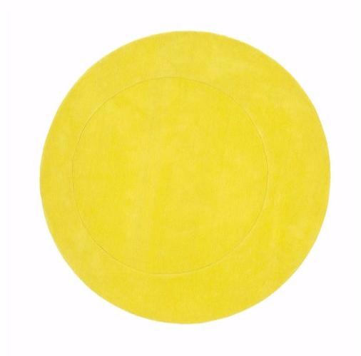 ASPLUND Однотонный круглый коврик Woolsilk sun-id-1435831 - Вид №1