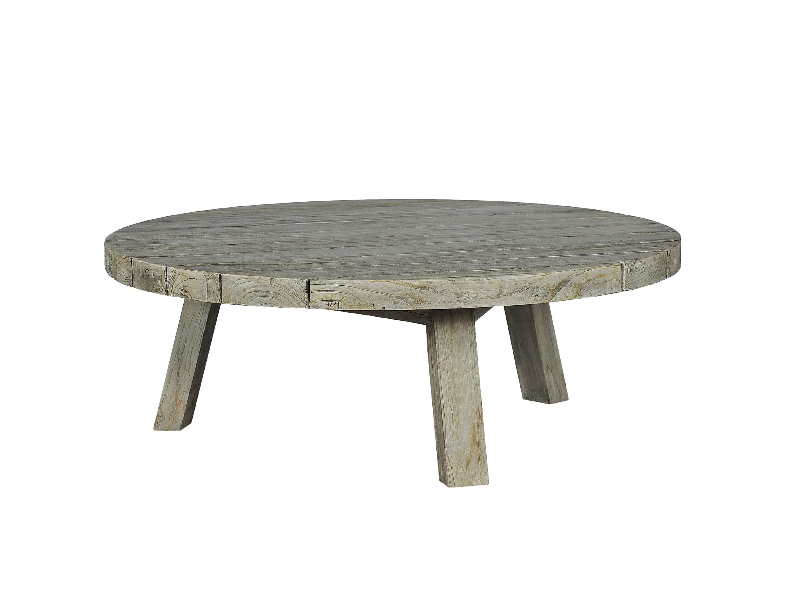 Круглый низкий стол из тикового дерева cbdesign Rustic ARCH-00113166 - Вид №8