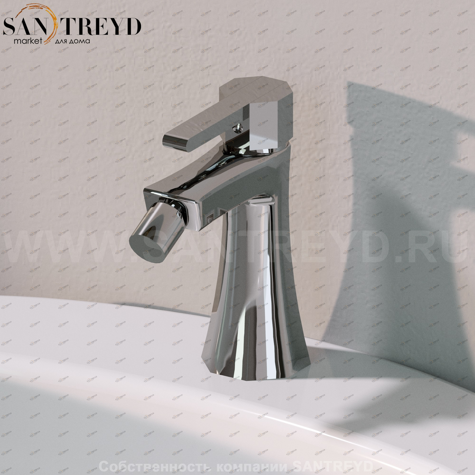 EVERGREEN Смеситель для биде хромированный EG223.CR Santreyd 