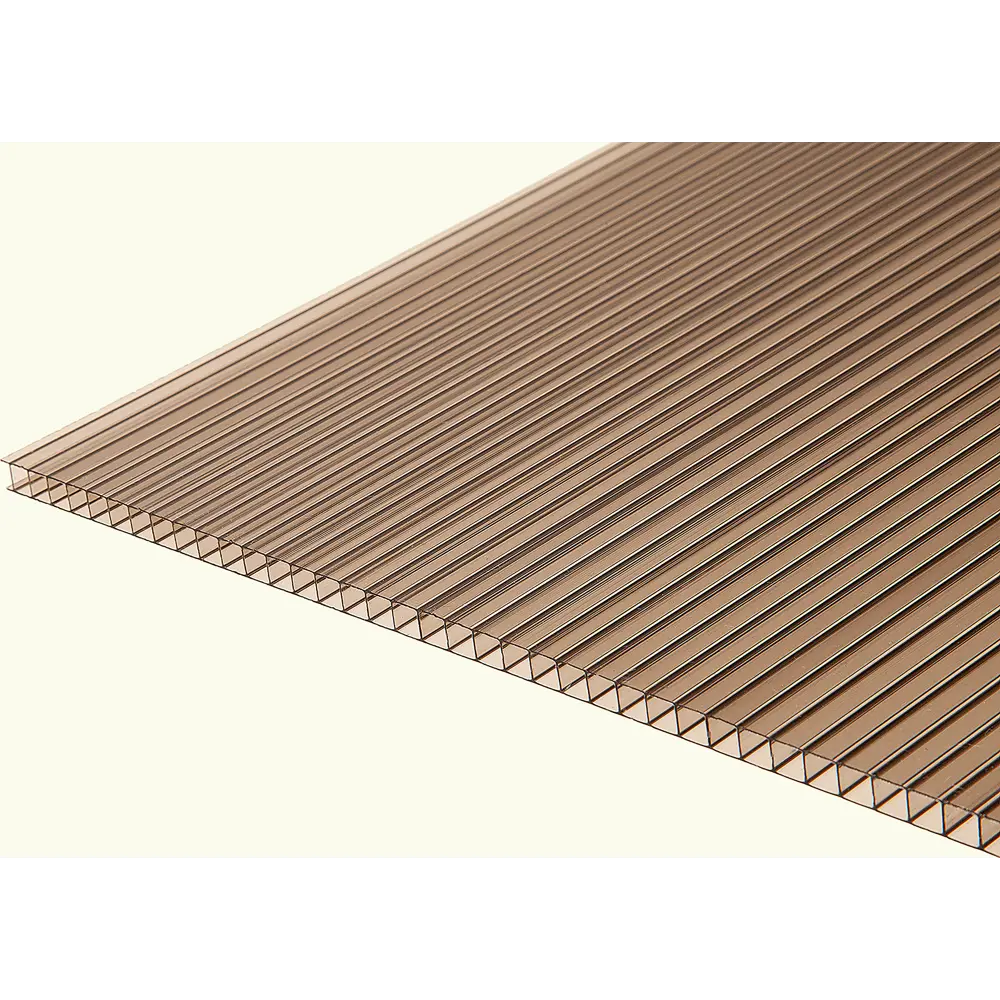 Поликарбонат сотовый 8 мм 3x2.1 м Киви бронза STLM-2104806