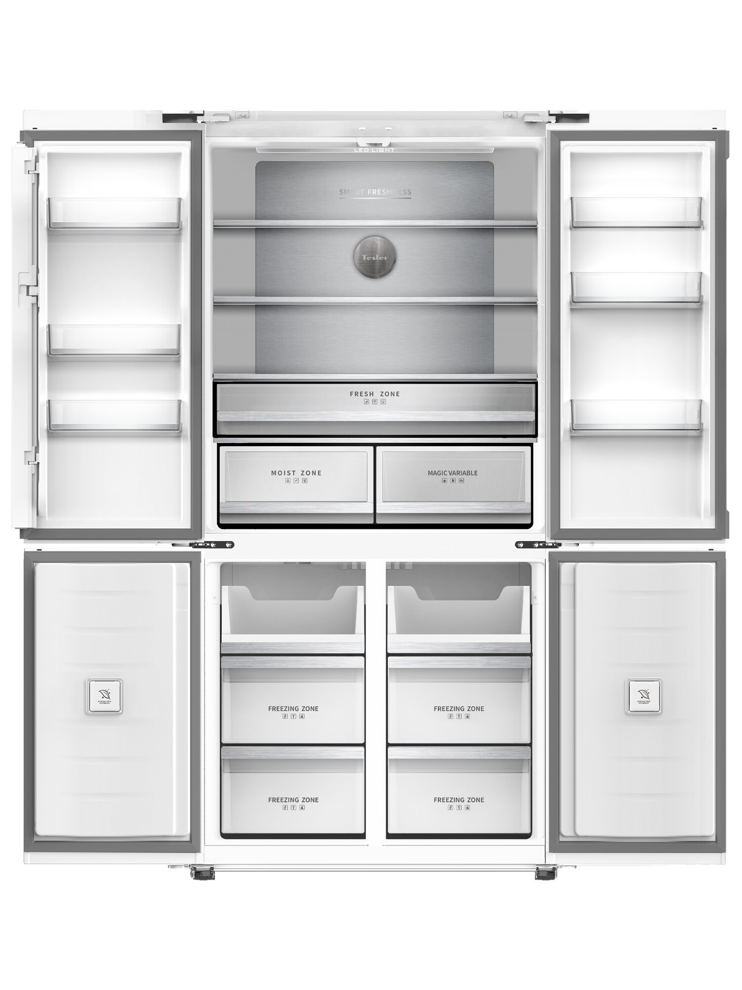 9081888 Холодильник многодверный   Tesler RCD-547BI белый STDN-0089012 - Вид №1