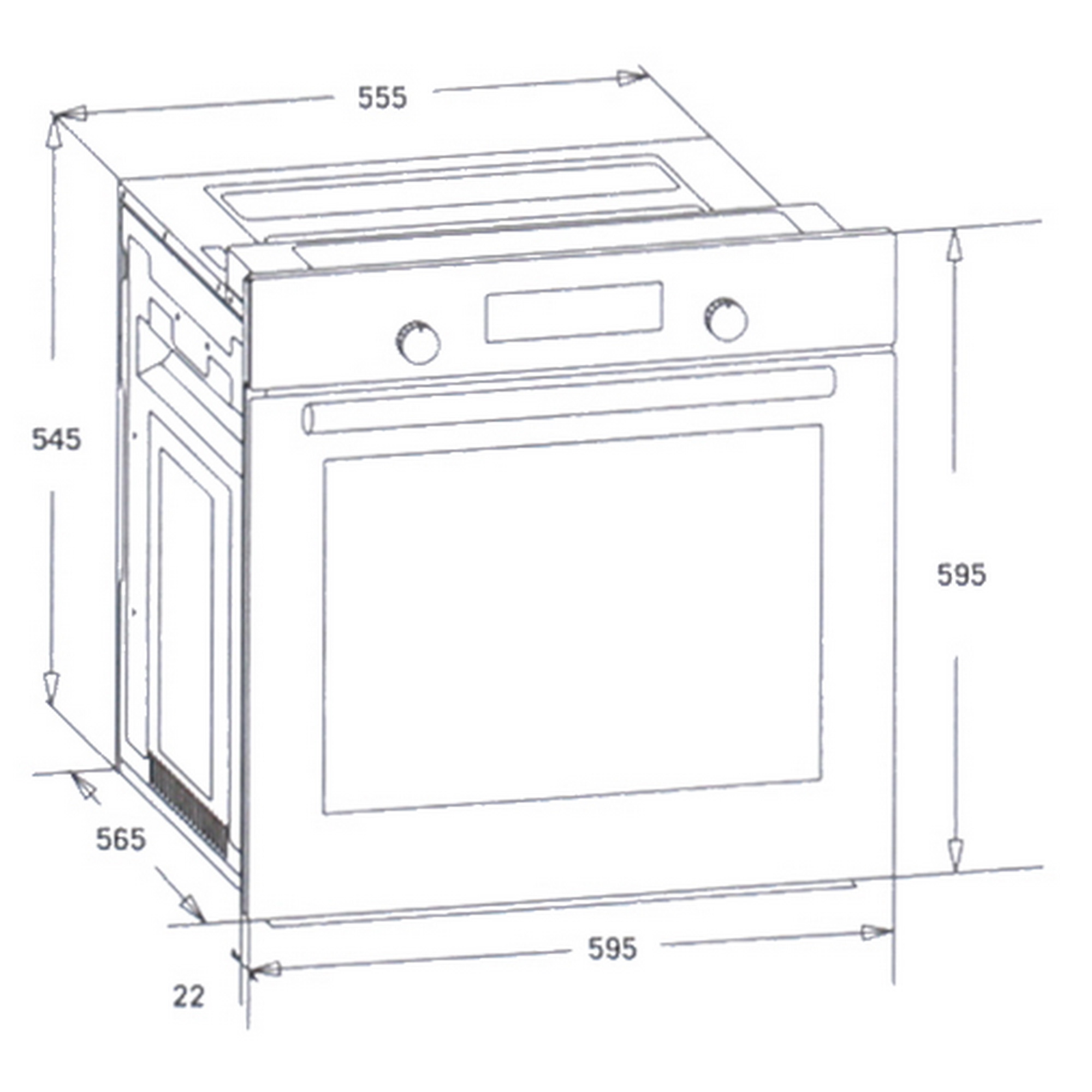 8186947 Электрический духовой шкаф Simfer B6EM56016 серебристый STDN-0024340 - Вид №11