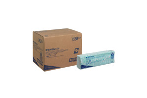18846474 Протирочный материал WypAll X80 сложенные, зеленый 7566 Kimberly-Clark