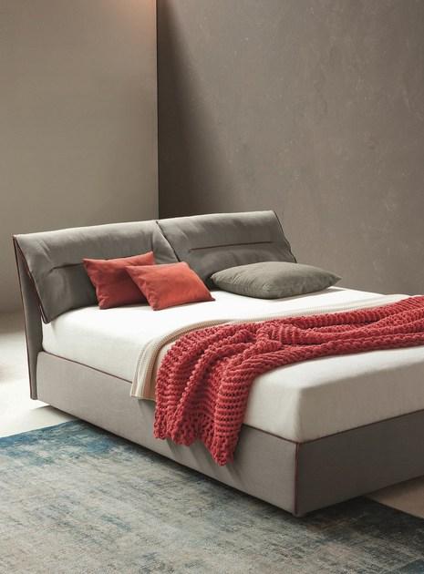 Bonaldo Двуспальная кровать со съемным покрытием с мягким изголовьем sun-id-1362275 - Вид №1
