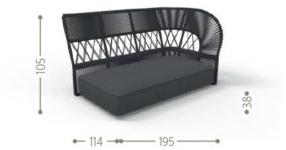 Talenti Модульный садовый диван с шезлонгом Cliff decò sun-id-1479676 - Вид №16