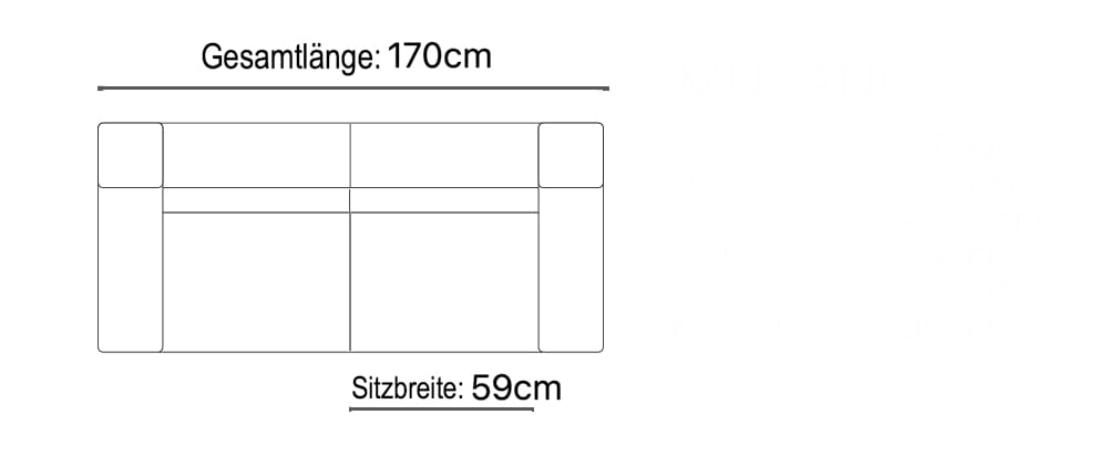 2-местный тканевый диван Sofanella ARCH-00071261 - Вид №6