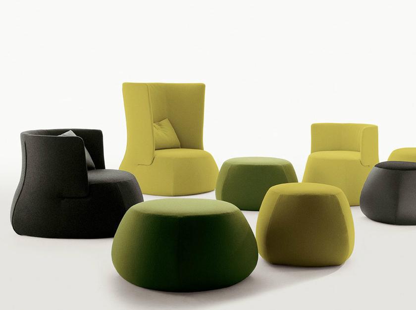 B&B Italia Мягкое кресло из ткани с высокой спинкой Fat sofa sun-id-1463122 - Вид №1