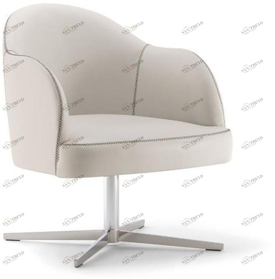 Tirolo Кожаное кресло с 4 спицами и подлокотниками Chicago 015 p x