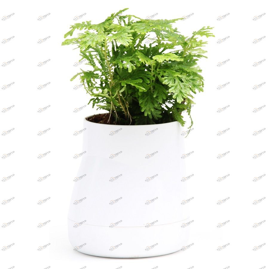 Горшок цветочный Hill Pot, большой, белый Qualy QLX20002WH