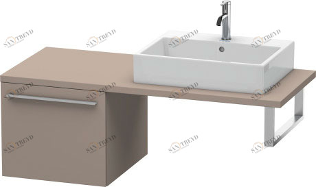 XL543204343 X-Large Шкафчик для консоли Базальт матовый, декор Duravit