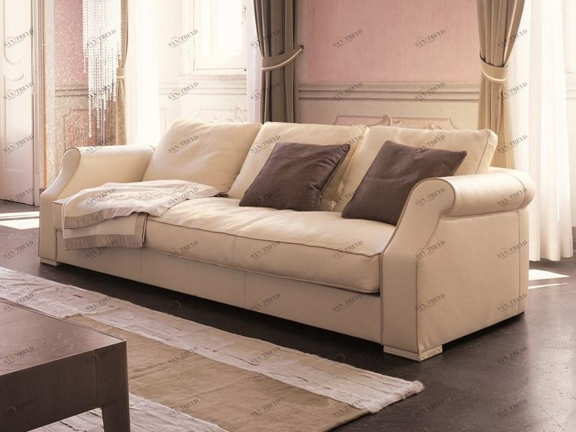 Longhi 3-х местный кожаный диван Loveluxe W 515