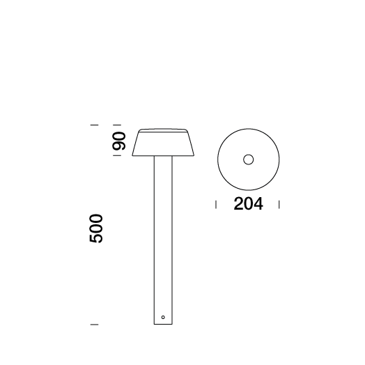 2042119 Мобильный светильник Platek FONT paletto  FONT h. 500 mm - 4 LED 3000K 180° Street optic  - Вид №10