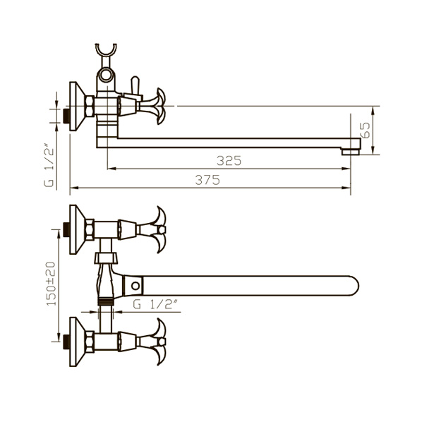 212 IRIS  Смеситель универсальный  ARGO kran 212iris - Вид №1