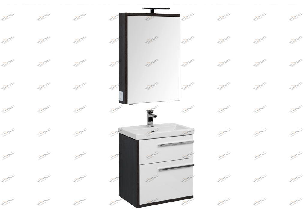 Мебель для ванной Aquanet Фостер 60 эвкалипт мистери/белый 00209032