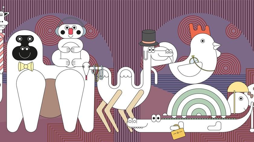 Baboon Поп-арт моющиеся обои Pattern sun-id-1484049 - Вид №5