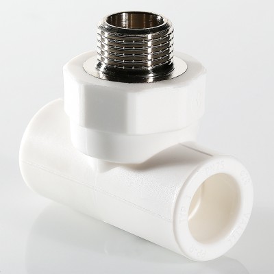 VTp.733.0.02004 Фитинг полипропиленовый – тройник с переходом на наружную резьбу Valtec 20 мм х 1/2"  - Вид №1