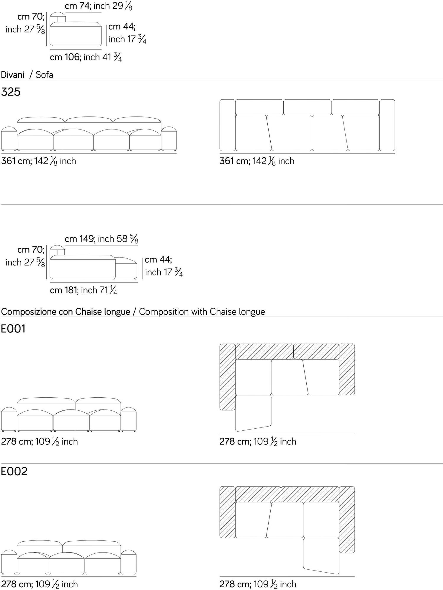 AMURA Модульный секционный диван Lapis E009 - Вид №6