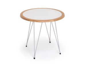 Круглый стальной стол с порошковым покрытием