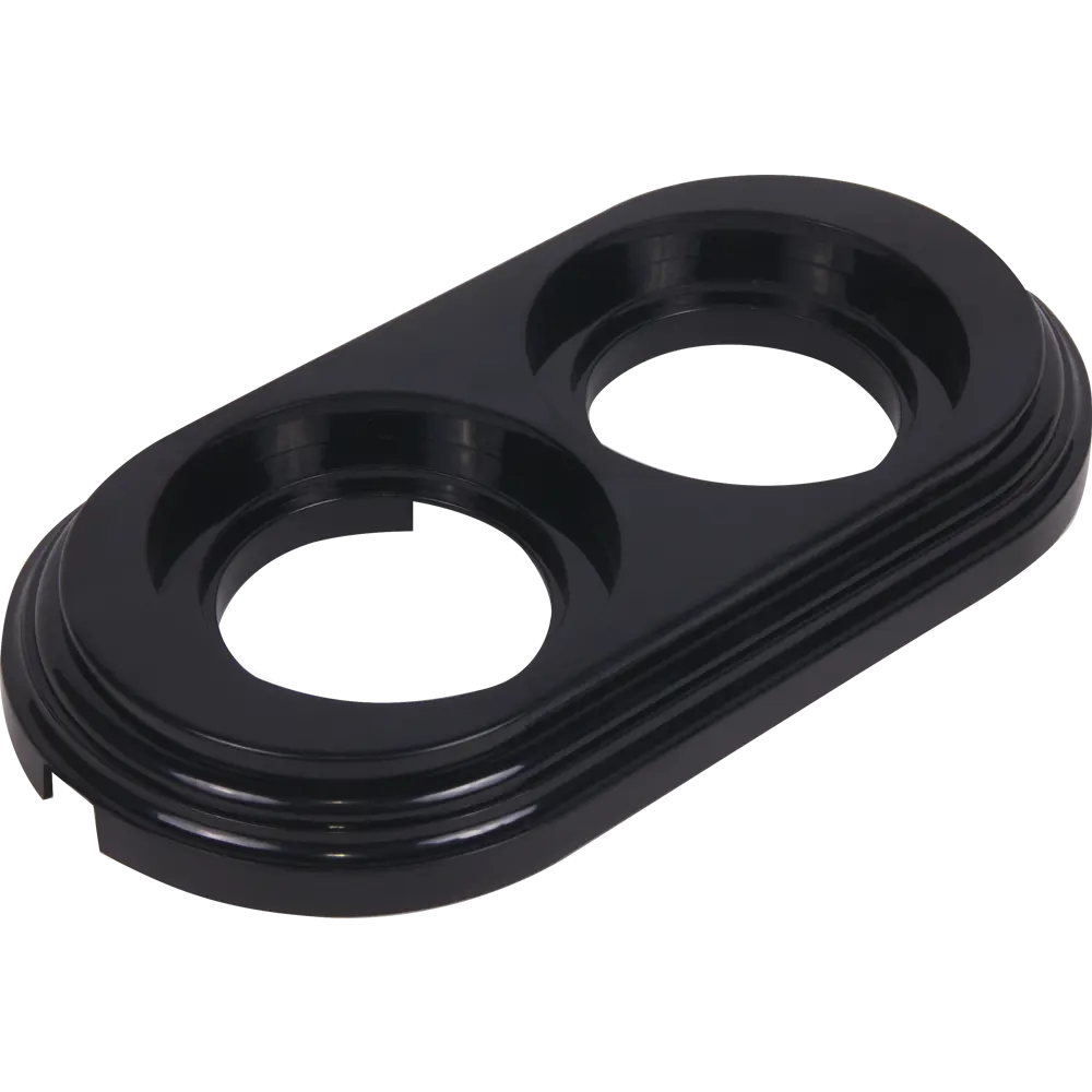 ELECTRALINE Рамка для розеток и выключателей - 2 поста, черный глянец 82063843 Серия отсутствует STLM-0018572 - Вид №1