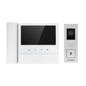 91967131 Комплект видеодомофона Commax CDV-70N2/DRC-4PIP 7" цвет белый/серебро STLM-1381490