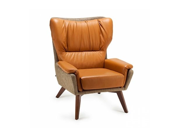 Кожаное кресло с подлокотниками Mambo Unlimited Ideas CLOSER ARCH-00111037